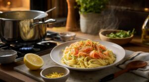 Pâtes : arrêtez la carbonara, cette version saumon fumé-citron en 10 min et son geste interdit vont vous surprendre