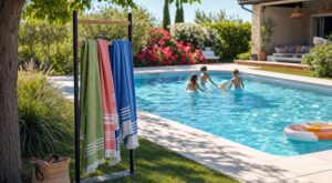 Piscine : ce support tout bête a mis fin aux serviettes trempées et évité que ma pelouse ne jaunisse pour de bon
