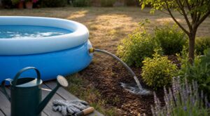 Piscine gonflable : pourquoi vous ne devriez plus jeter l’eau à l’égout et la verser à cet endroit clé du jardin