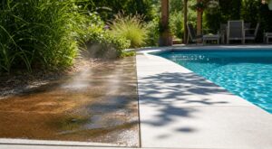 Piscine : ne faites plus ce geste sur les margelles de piscine, il les rend brûlantes, adoptez plutôt cette solution