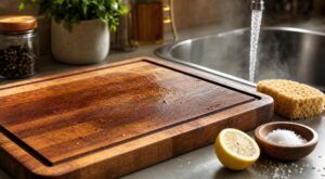 Planche à découper : si cette odeur de viande revient une fois sèche, ce geste à l’eau chaude met votre santé en jeu