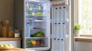 Porte du frigo : cette erreur avec vos bouteilles d’eau vous empêche de les boire vraiment glacées cet été