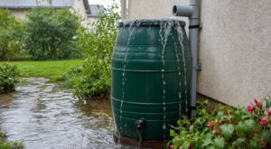 Récupérateur d’eau de pluie plein à ras bord : ce geste oublié avant l’orage peut sauver votre maison