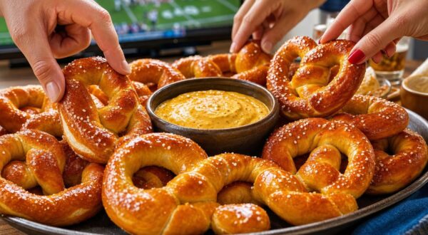 Soirée foot : ne servez plus de pizza, ces bretzels maison et leur sauce secrète font tout oublier
