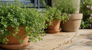 Terrasse envahie de fourmis : cette petite menthe méconnue en pot les fait fuir sans insecticide, mais pas sans risque