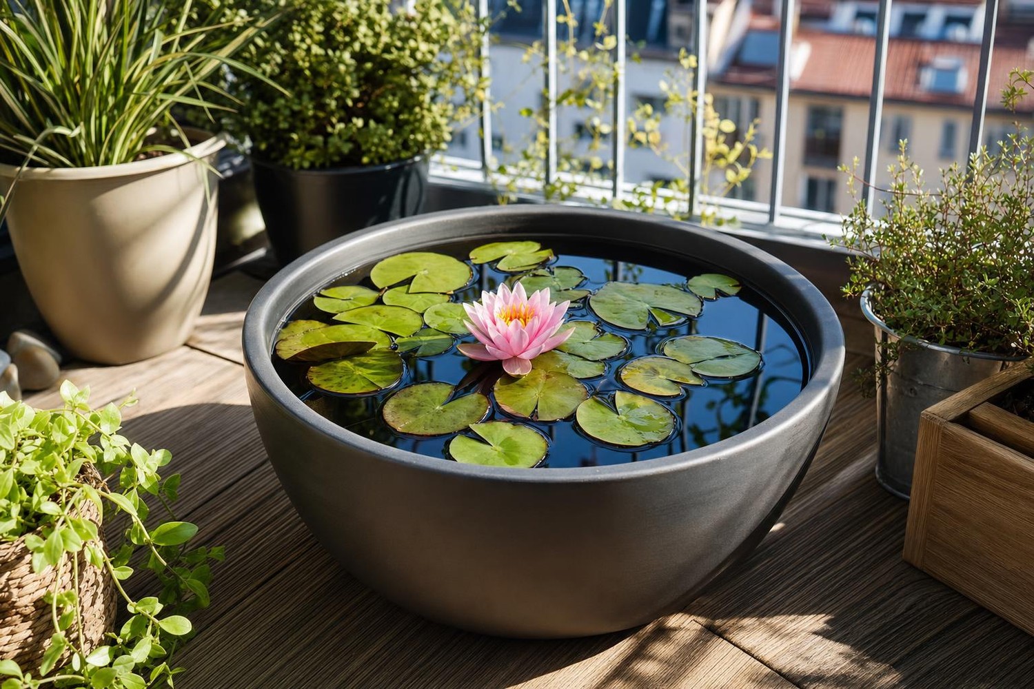 Un nénuphar en pot sur votre terrasse : cette erreur fréquente tue la plante avant même la première fleur