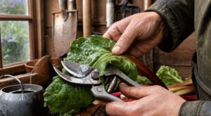 Vos sécateurs rouillent trop vite ? Ce voisin les frotte avec cette feuille du potager et la rouille ne revient plus