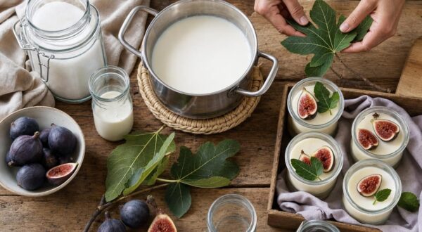 Vous ramassez les figues et jetez ces feuilles du jardin qui donnent aux desserts, en Provence, un parfum incroyable
