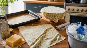 Vous utilisez encore du film alimentaire ? Ce vieux tissu transformé en 10 min couvre tous vos plats des mois durant