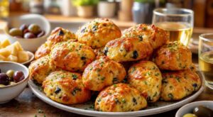 Apéro : ces petits pains olives-fromage si moelleux que je ne sers plus jamais de chips à mes invités