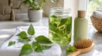 Arrêtez de l’arracher : cette mauvaise herbe gratuite en eau de rinçage change des cheveux ternes en crinière