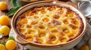 Ce clafoutis aux mirabelles doré dessus, fondant dessous, cache un secret qui met tout le monde de bonne humeur