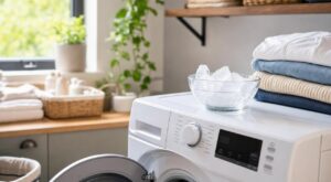 Ce simple geste avec votre sèche-linge et ces petits cubes du congélateur fait disparaître le repassage