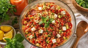 Ce taboulé prêt la veille sans cuisson avec une simple brique achetée au supermarché va sauver vos repas dehors cet été