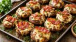Champignons farcis à la mozza : ce geste avec le lard au-dessus les rend enfin vraiment croustillants
