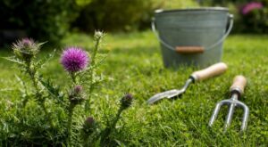 Chardons dans le gazon : cette erreur que tous les jardiniers font et la méthode douce pour s’en débarrasser
