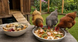 Coquilles d’œufs, pain, épluchures : ce que vos poules peuvent avaler… et ces 5 aliments qui les abîment à petit feu
