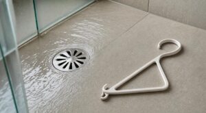 Douche qui stagne : j&rsquo;ai banni les déboucheurs, ce simple accessoire de penderie peut vous éviter jusqu&rsquo;à 200 €