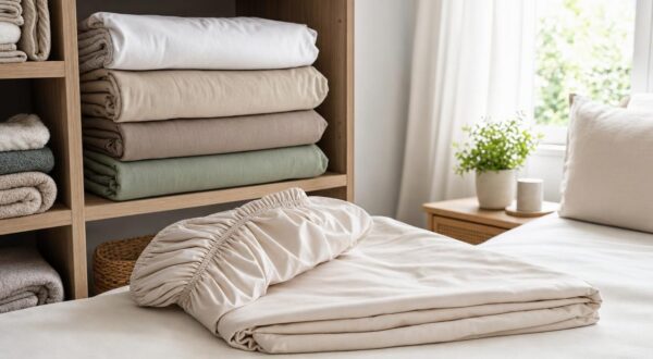 Drap-housse : ne faites plus cette erreur de pliage, ce geste en 2 coins change tout au rangement