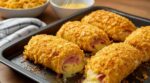 J&rsquo;ai roulé du jambon et du fromage dans ces céréales du placard : ce faux cordon bleu bluffe tout le monde, à tester ce soir