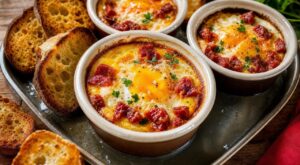 Œuf, chorizo, parmesan : cette bouchée d’apéro au four prête en 15 min cache un geste clé pour un jaune coulant