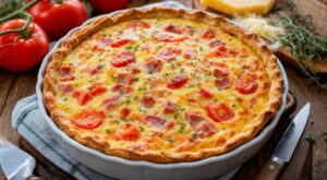 On ne cuisine plus que ça les soirs de flemme : cette quiche à La Vache qui rit prête avant même que la table soit mise