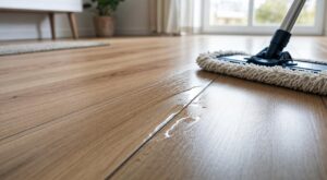 Parquet stratifié : cette habitude avec la serpillière abîme vos lames dans une rainure invisible