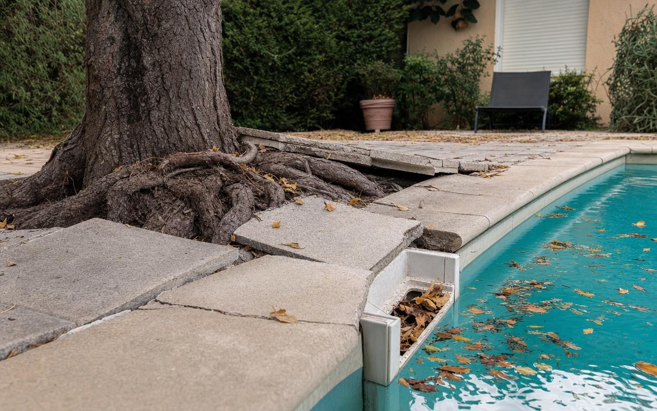Piscine : ces arbres que beaucoup plantent à côté du bassin et qui provoquent des dégâts coûteux et invisibles