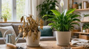 Plante verte retrouvée toute sèche après les vacances : ne la jetez pas avant d’avoir fait ce geste de pro