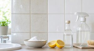 Salle de bains : vous ruinez vos joints avec la Javel, ces 5 ingrédients du placard les blanchissent sans frotter