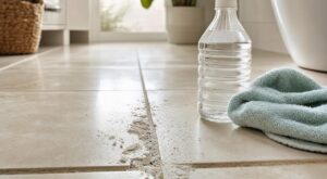 Vinaigre blanc : si ce test avec l’ongle sur vos joints de carrelage laisse une fine poussière, le pire commence