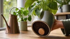 Vous arrosez trop vos plantes d’intérieur : ce bouchon recyclé au fond du pot évite pourriture et odeur de moisi