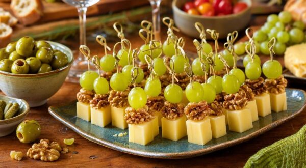 Apéro : ces mini brochettes sucrées-salées faites avec 3 restes du frigo sont les premières à disparaître