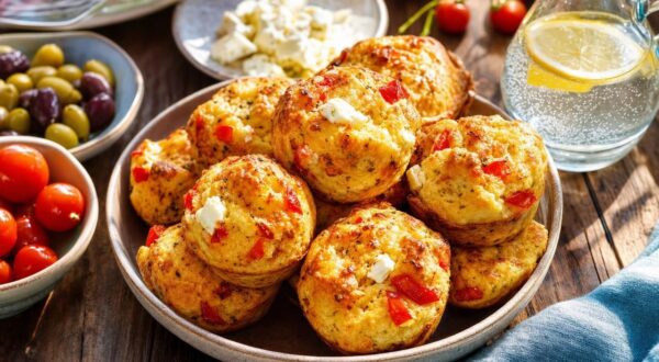 Apéro : marre du même cake sec ? Ces muffins poivron-feta ultra-moelleux ont tout changé, on m'a réclamé la recette