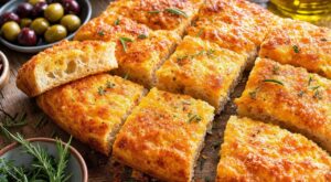 Apéro : oubliez la focaccia nature, cette version au cheddar et croûte croustillante cartonne mais un geste la ruine