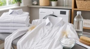 Auréoles sous les bras sur vos chemises : cette erreur de lavage les fixe, ce produit du placard les efface