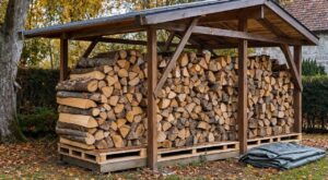 Bois de chauffage : cette installation ouverte, bien plus efficace qu'une bâche, peut vraiment diviser votre facture