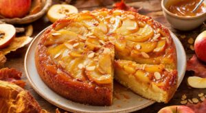 Ce gâteau aux pommes d'automne prêt en 10 minutes et son caramel croustillant ne laissent jamais une miette au goûter