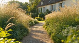 Ce geste avec vos graminées en fin d’été change complètement l’allée au printemps (et les anciens le faisaient déjà)