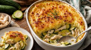 Ce parmentier poulet-courgettes à préparer la veille peut sauver tous vos soirs sans idées grâce à un secret bluffant