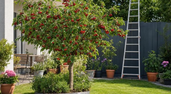 Cerisiers : fini les arbres de 10 m, ce cerisier nain à hauteur d'homme vous évite l'échelle au jardin