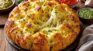 Chaque week-end, ce pain à déchirer au beurre d’ail et mozzarella a fait disparaître tous les feuilletés apéro