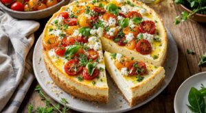 Invités à la maison ? Ce cheesecake salé au chèvre sans four, prêt en 20 min, m’a fait passer pour un chef