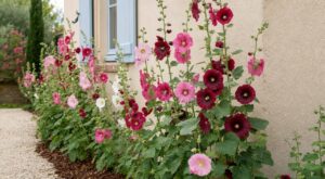 J’ai semé ces fleurs au pied du mur pour la déco : au premier hiver, leur effet sur le crépi m’a sidéré
