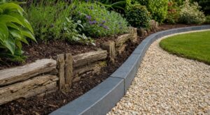 Jardin : arrêtez de poser cette bordure en bois, elle ne tient pas deux hivers (et les pros ont bien mieux)