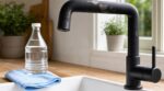 Je frottais mon robinet noir mat au vinaigre blanc : cette erreur invisible l’a détruit sans que je m’en rende compte