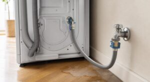 Lave-linge : ce tuyau discret sous pression 24h/24 qui menace votre parquet (et le simple geste pour l’empêcher)