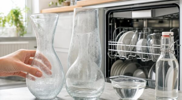 Lave-vaisselle : cette erreur avec vos vases et carafes en verre les brûle à jamais, le test au vinaigre qui le prouve