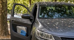 Mon voisin garde deux accessoires dans sa portière : ils peuvent vous éviter de gros dégâts de fientes sur la voiture