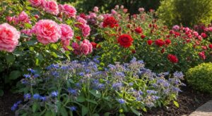 Pourquoi nos grands-parents mettaient toujours cette plante bleue aux rosiers (et ce qu’elle évite à vos fleurs)